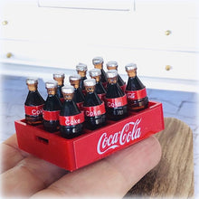 Coca Cola Bottles in Crate - Miniature