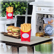 Dollhouse miniature chips french fries