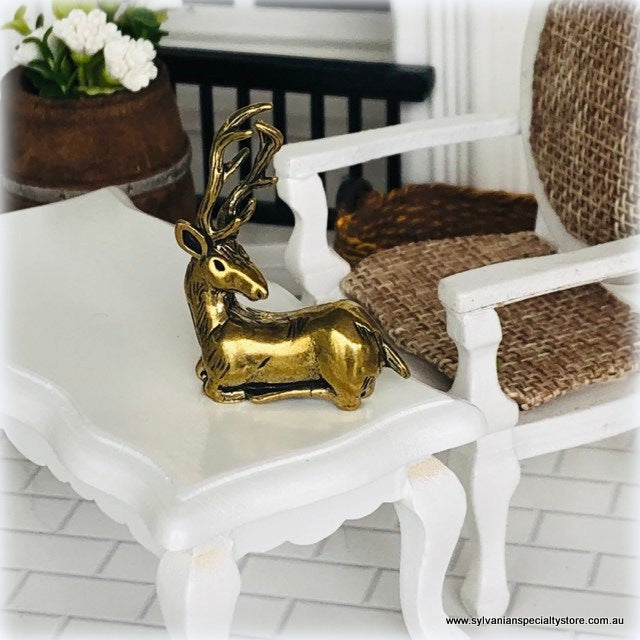 Deer Ornament - Brass -  Miniature