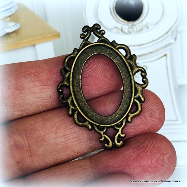 Scrolled Small Bronze Frame - Miniature