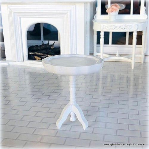 Dollhouse furniture white side table