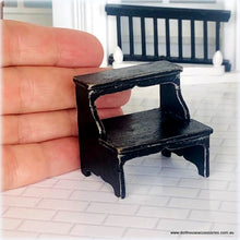 Black Step Stool - Miniature