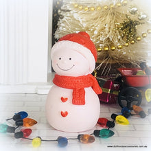 Dollhouse Snowman snowlady figurine