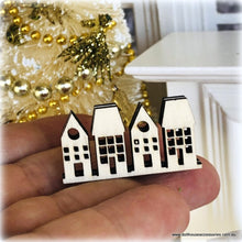 Row of Houses - Unpainted - 1 cm - Miniature