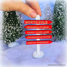 Dollhouse North Pole Sign Post