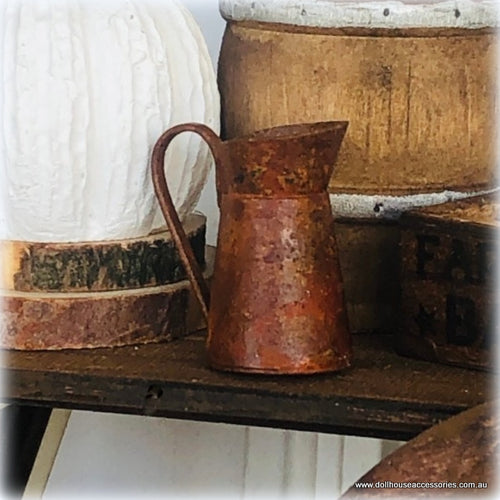 Dollhouse rusted pitcher