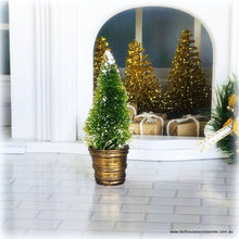 Christmas Tree in Gold pot french country style