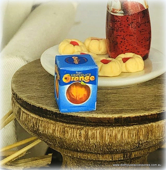 Dollhouse Miniature chocolate ORange traditional Christmas gift