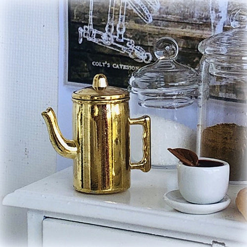 Dollhouse Gold coffee pot