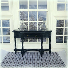 Black Hallway Console Table - Miniature