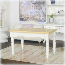 White and Pine Country Table  - Miniature