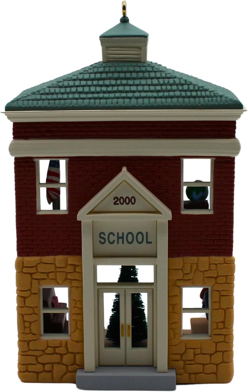 Hallmark Nostalgia Schoolhouse 2000 - 9cm high