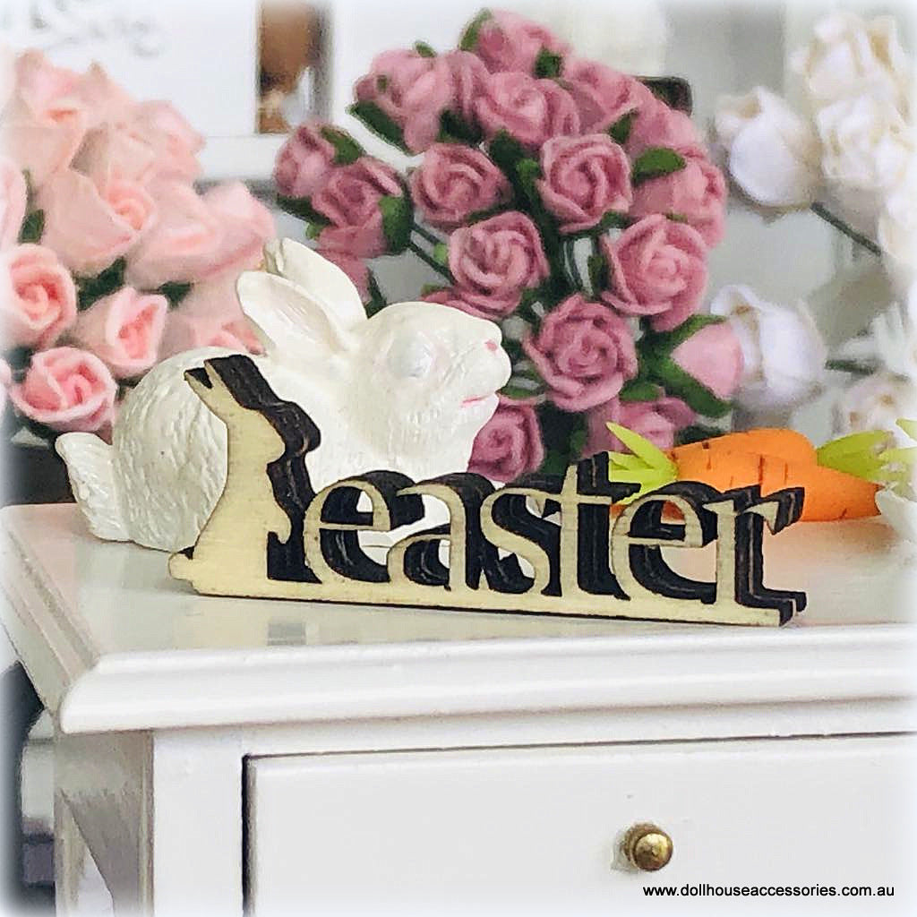 Easter Words Ornament - Unpainted - Miniature