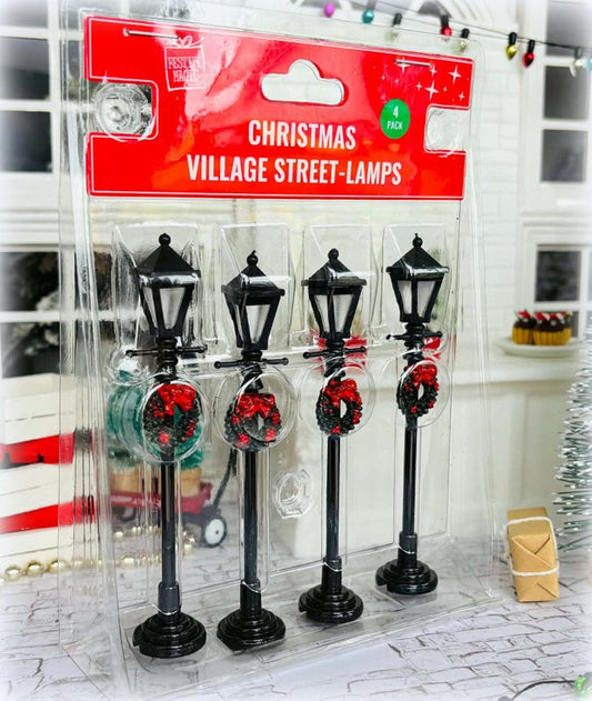 Christmas Street Lights - Set of 4