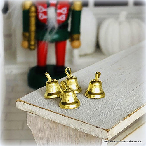 Dollhouse miniature Christmas bells