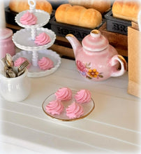 Dollhouse Miniature pink sweet meringues