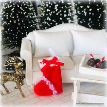 Plush Christmas Stocking - Red - Miniature