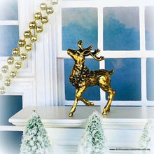 Dollhouse Christmas deer miniature festive decoration