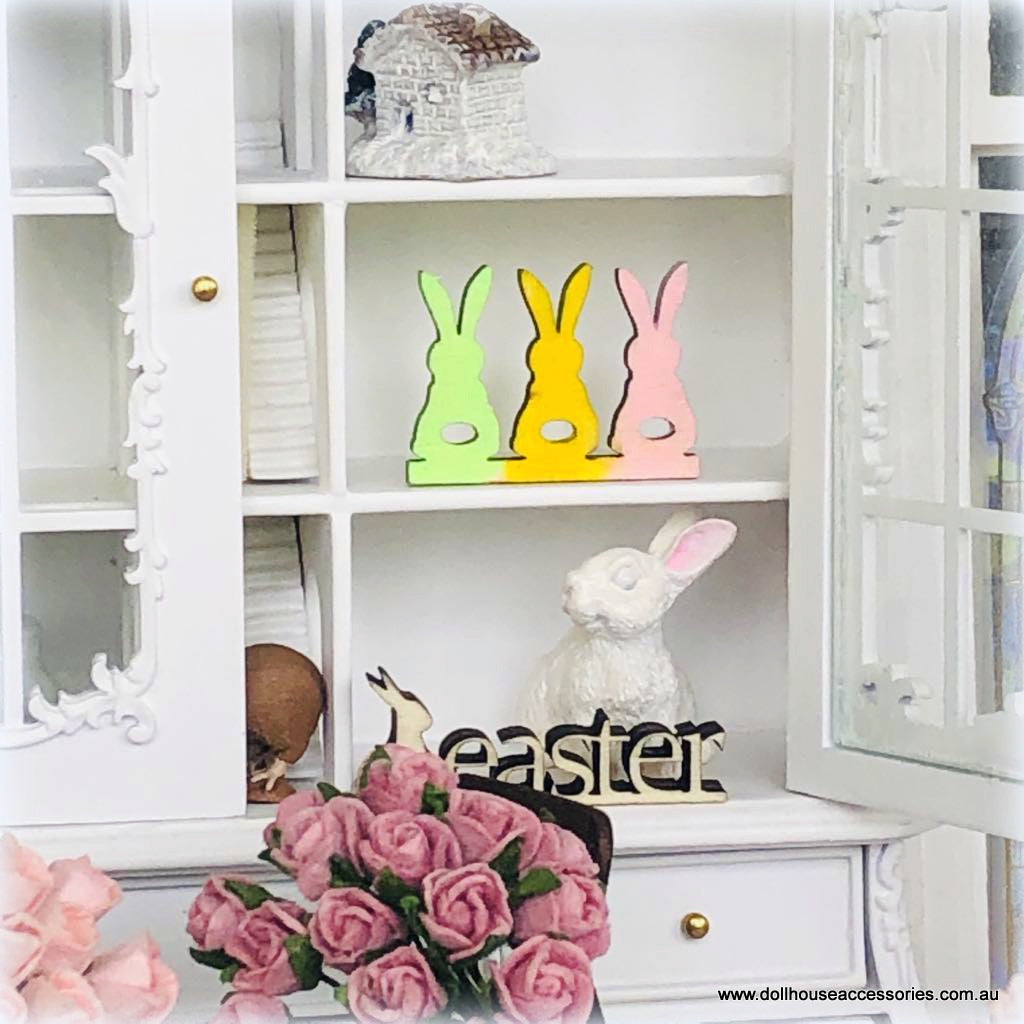 Easter Bunnies in a Row - Miniature