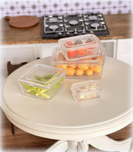 Clear Empty Storage Containers - Set of 4 - Miniature