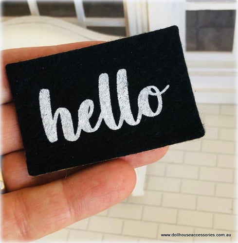 Hello Doormat - Miniature