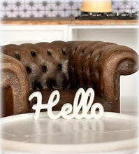 HELLO Tabletop Sign - Miniature