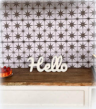 HELLO Tabletop Sign - Miniature