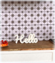 HELLO Tabletop Sign - Miniature