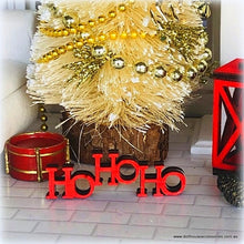 Dollhouse Christmas decor Ho Ho Ho