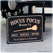 Dollhouse Halloween Hocus Pocus Broom shop