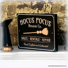 Hocus Pocus Broom Shop Sign