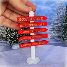 Dollhouse Signpost santa north pole