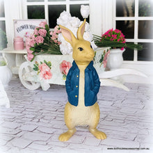 Dollhouse miniature peter rabbit easter figurine