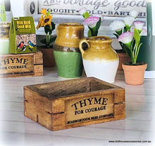 Thyme Wooden Crate - Miniature