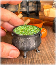 Dollhouse witch house wiccan cauldron of green potion