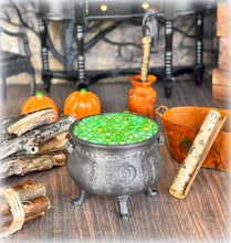 Dollhouse witch house wiccan cauldron of green potion
