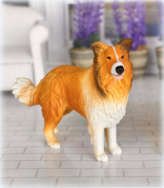 Schleich border collie orange