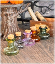 Dollhouse coloured apothecary bottles
