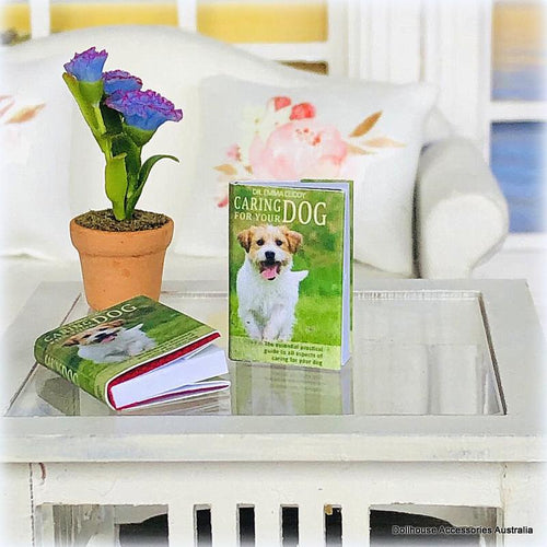 Dollhouse Dog Book Miniature