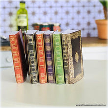 Dollhouse miniature set of books
