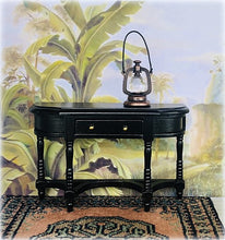 Black Hallway Console Table - Miniature