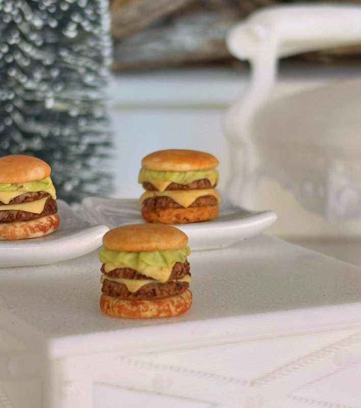 Dollhouse burger double patty takeaway food