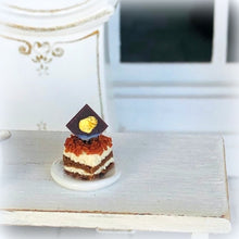 Dollhouse miniature Tiramisu dessert