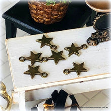 Rustic Star Decorations x 6 - Miniature