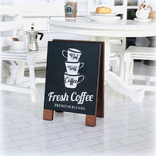 Dollhouse coffee shop billboard sign miniature