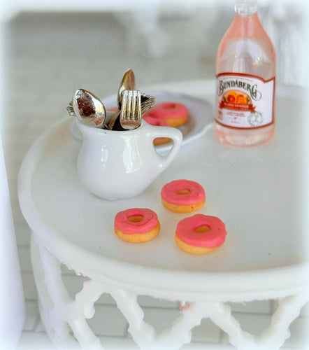 Dollhouse raspberry pink donuts