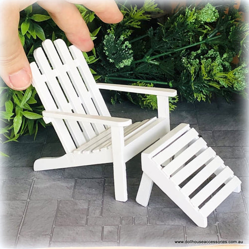 Dollhouse miniature adirondack porch chair