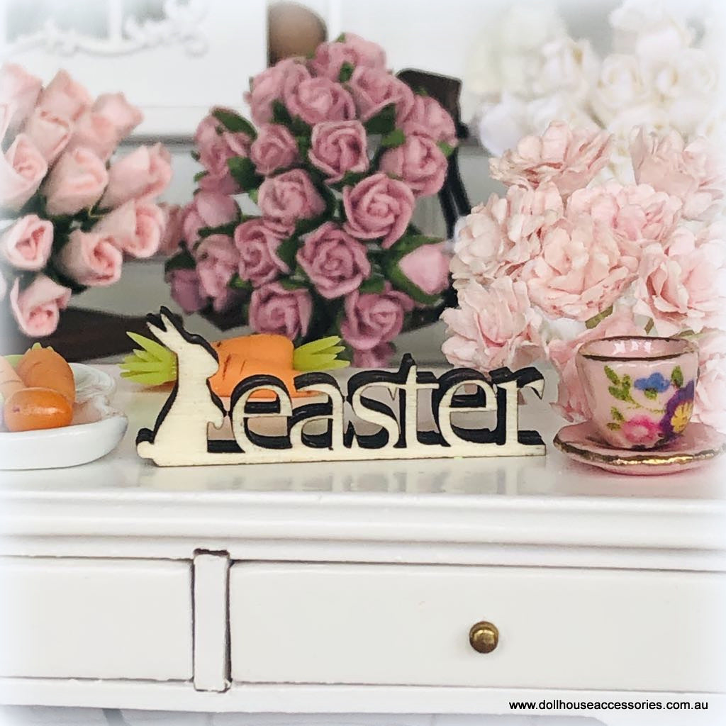 Easter Words Ornament - Unpainted - Miniature