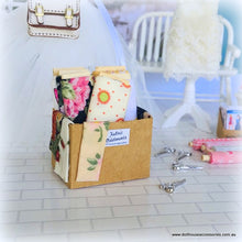Box of Fabric Oddments - Style C - Miniature