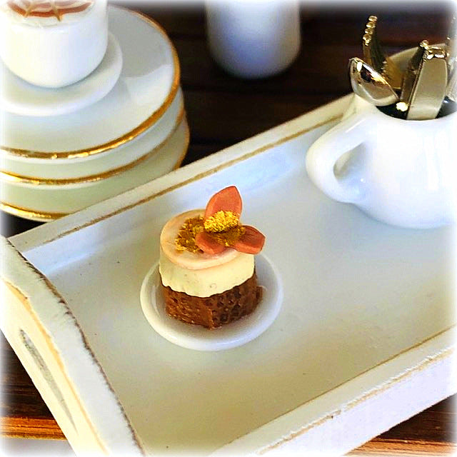 Dollhouse caramel vanilla cheesecake dessert